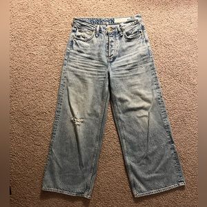 Rag and Bone Andi High Rise Ankle Wide Leg